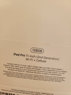iPad Pro 11 inch 2nd generation Wi-Fi + Cellular 3O23