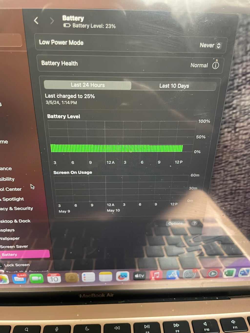 Apple Macbook Air 13in.  M1 3.2 GHz  256GB SSD 7Z75