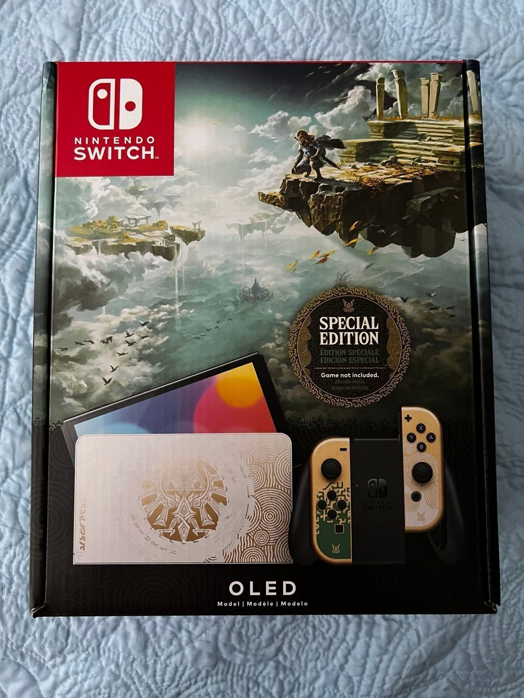 Zelda TOTK Nintendo Switch OLED Console CIB - Immaculate Condition 2C92