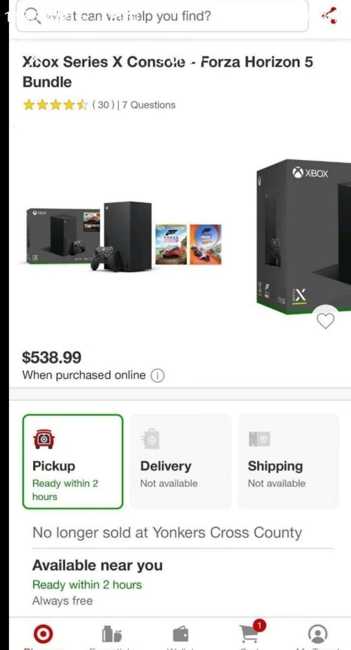 New Microsoft Xbox Series X Console 1TB - Forza Horizon 5 Premium Edition Bundle 7T93