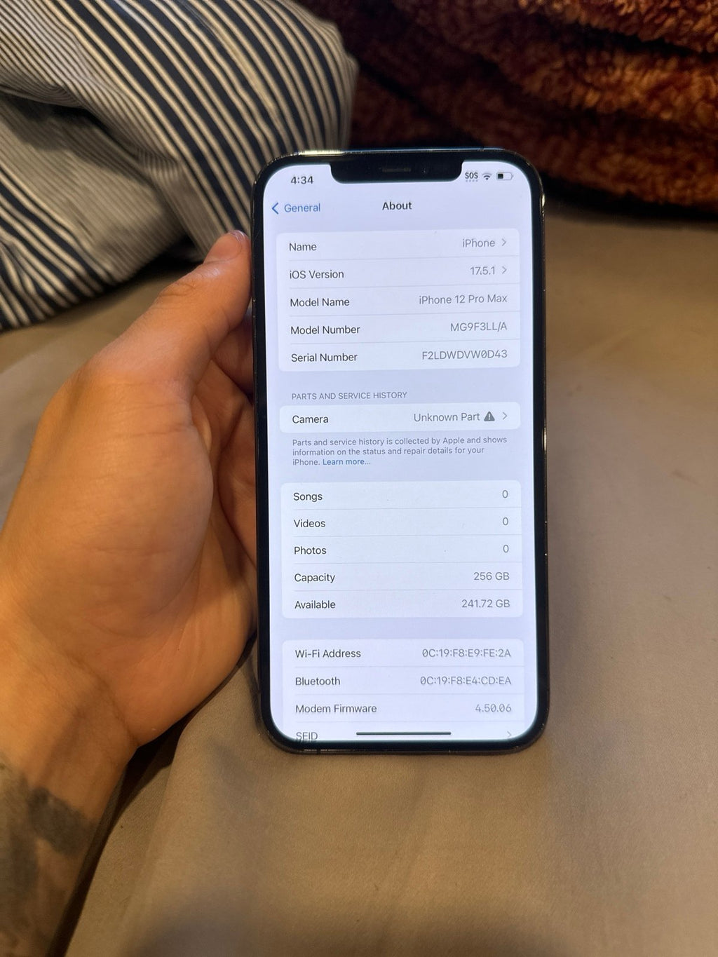 IPhone 12 Pro Max 256 GB UNLOCKED 1V76