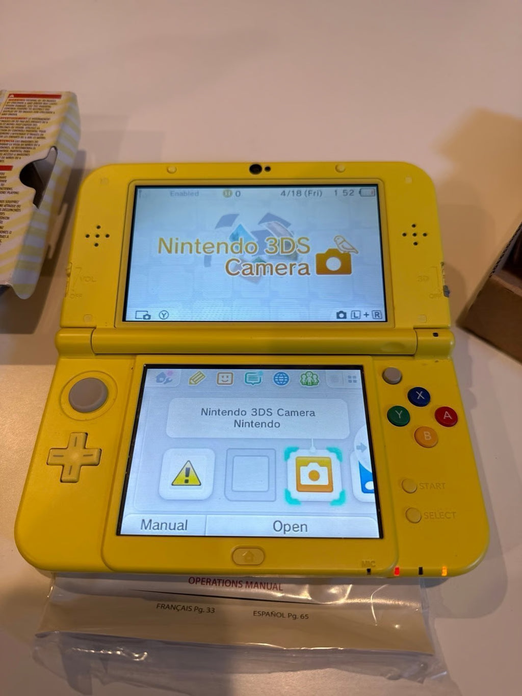 New Nintendo 3DS XL Pokemon pikachu yellow edition