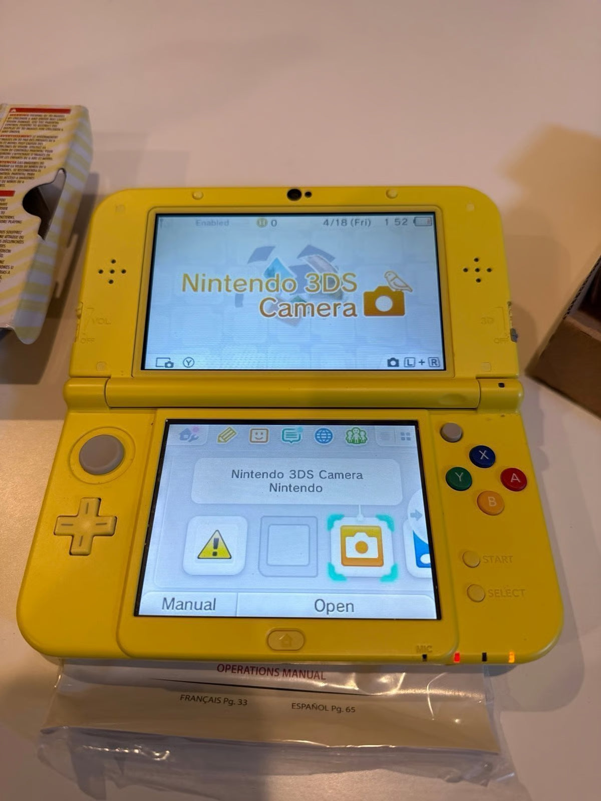 New Nintendo 3DS XL Pokemon pikachu yellow edition