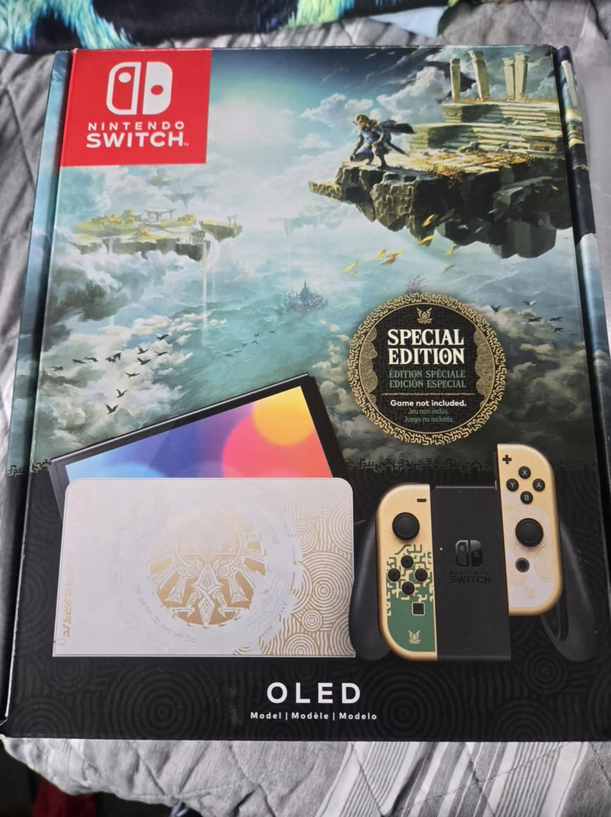 zelda tears of the kingdom Nintendo switch oled bundle 6P78