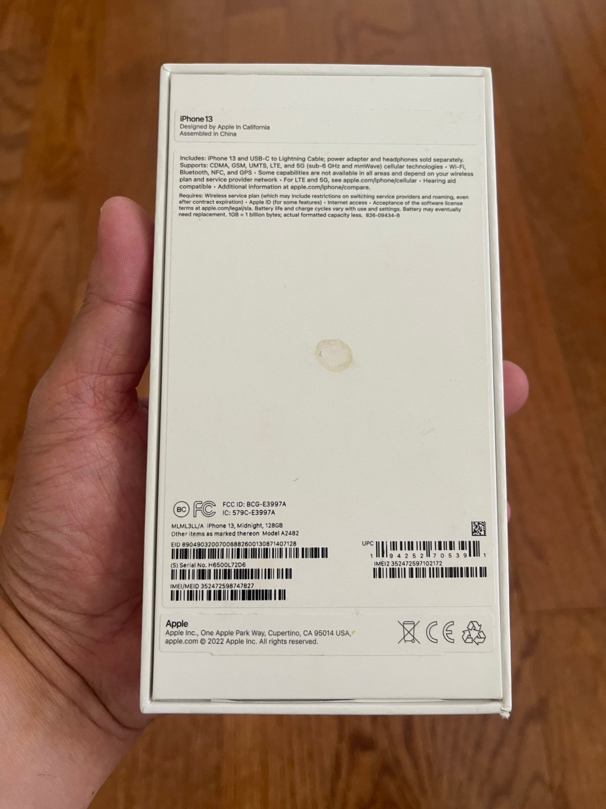 Like new T-Mobile iphone 13 128gb 9H31