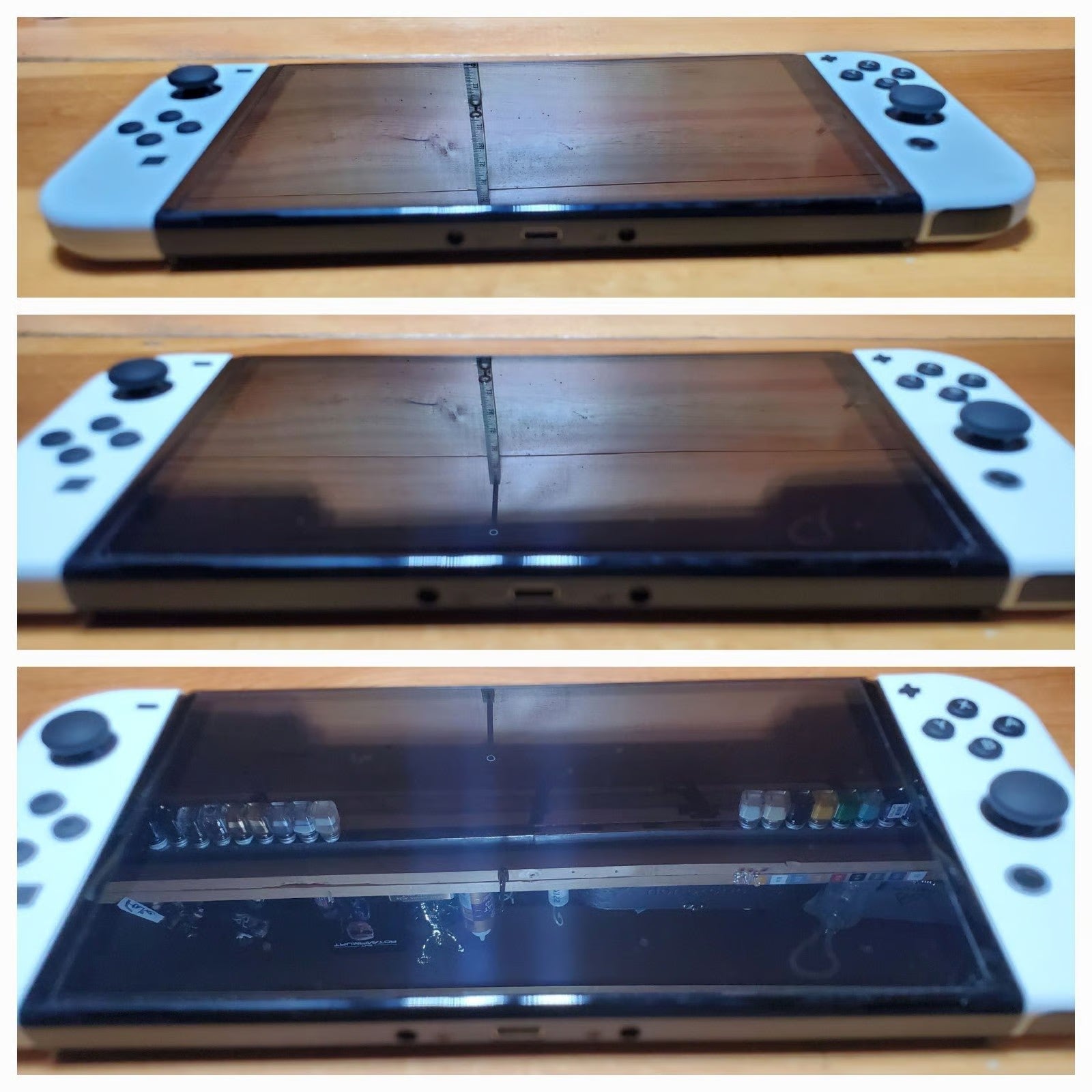 7 Inch Nintendo Switch OLED 64GB Internal Memory with Glowing Mushroom Case 2D98