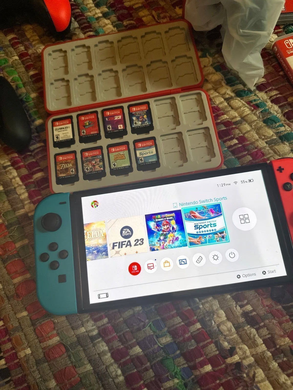 Nintendo Switch OLED Ultimate Gaming Bundle - 8 Games + Premium Accessories 2J55