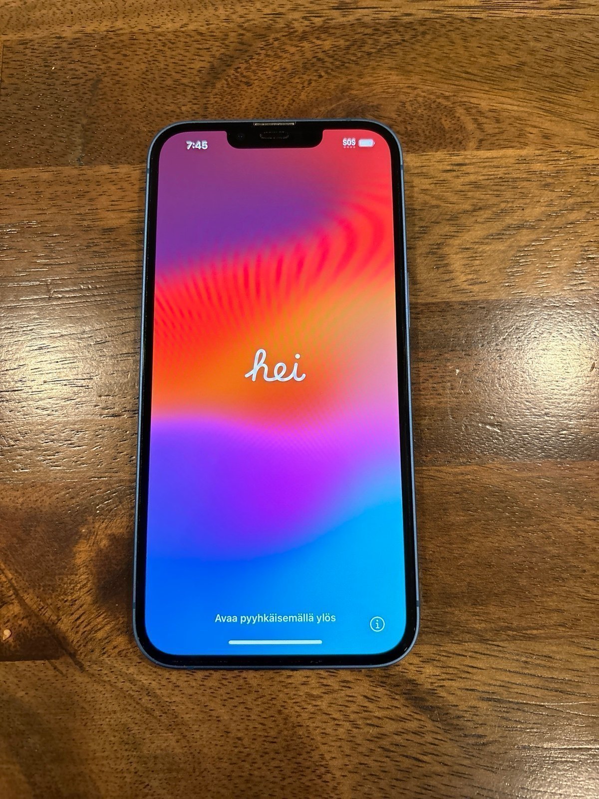 Apple iPhone 13 blue 128GB unlocked 1Y63