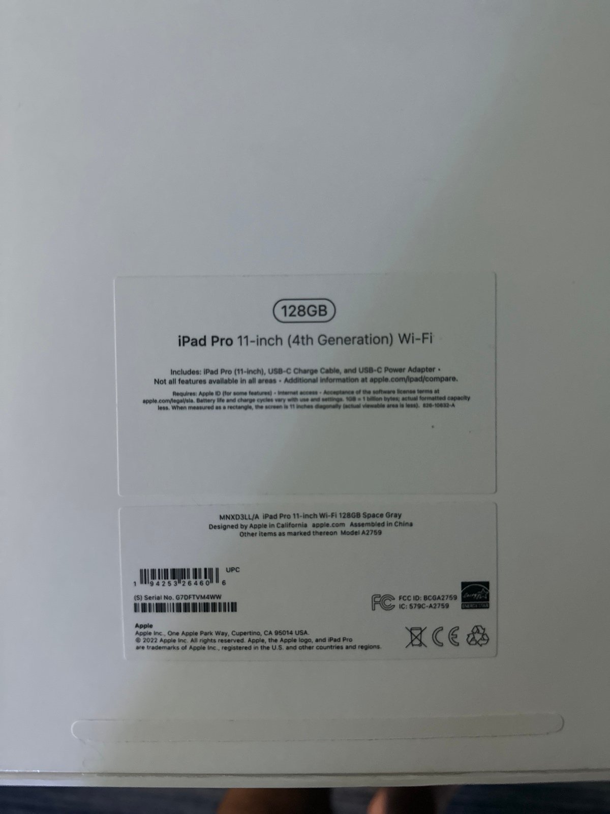 Apple iPad Pro 4th Generation with Apple Penical 3W95