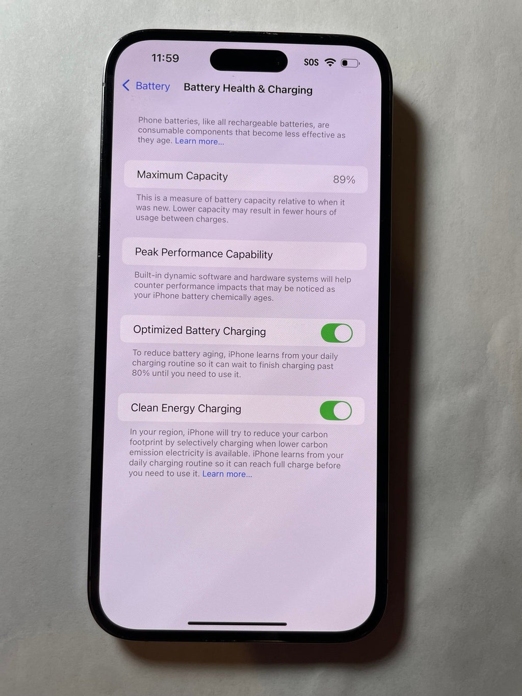 iPhone 14 Pro Max 256Gb Unlocked 9A55