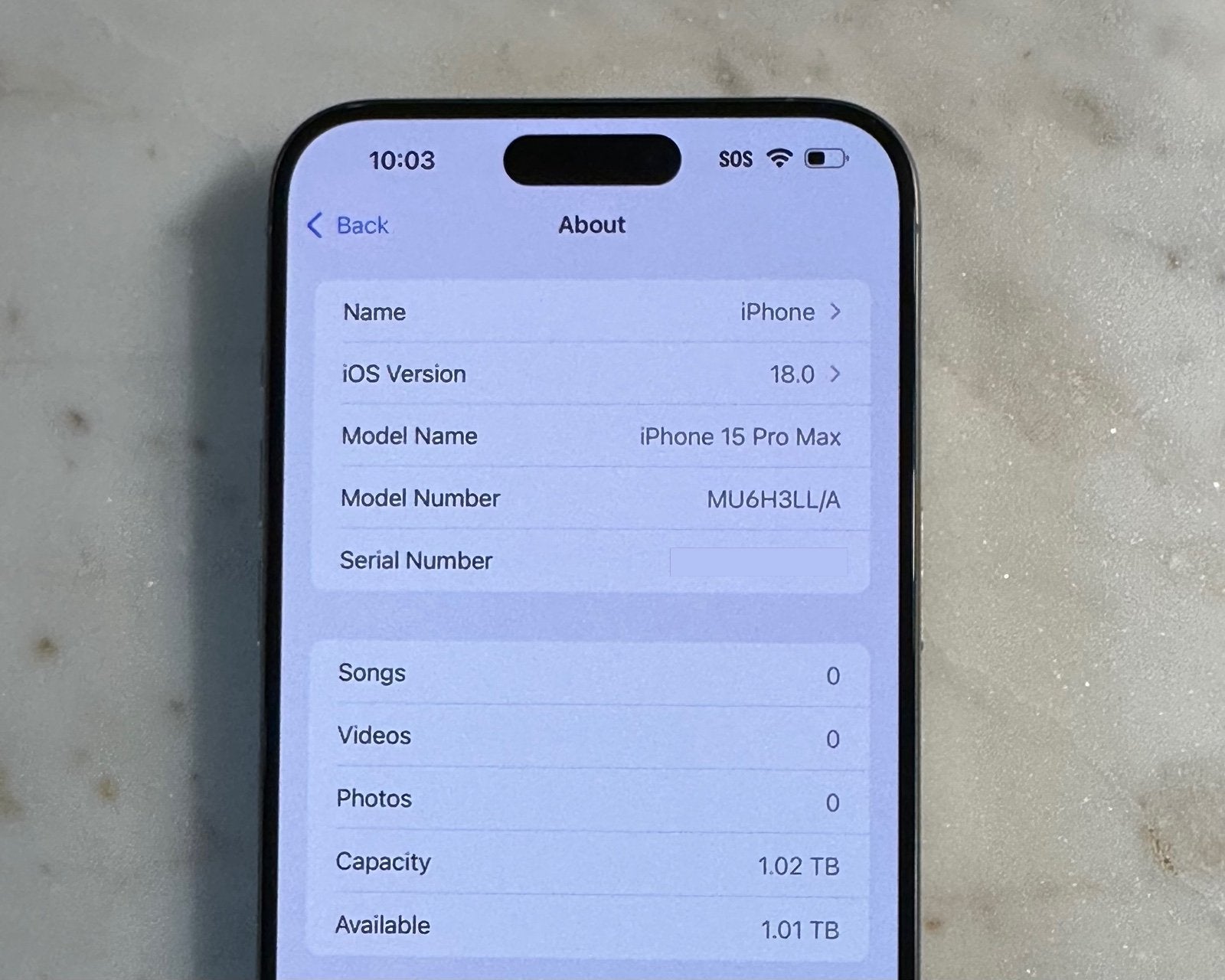 Apple iPhone 15 Pro Max 1TB Unlocked 98% Battery Health 6D82