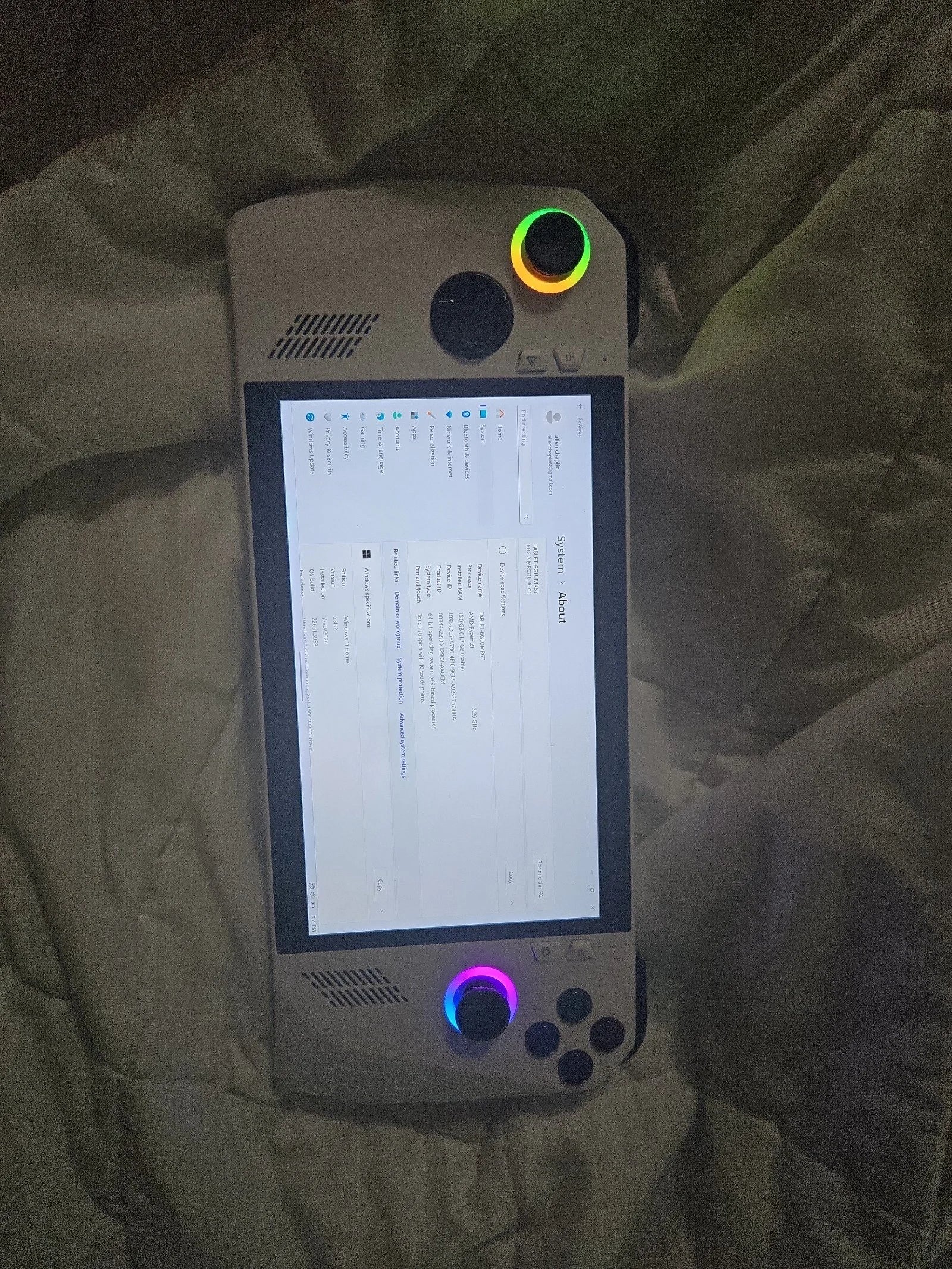 ASUS rog ally z1 3E89