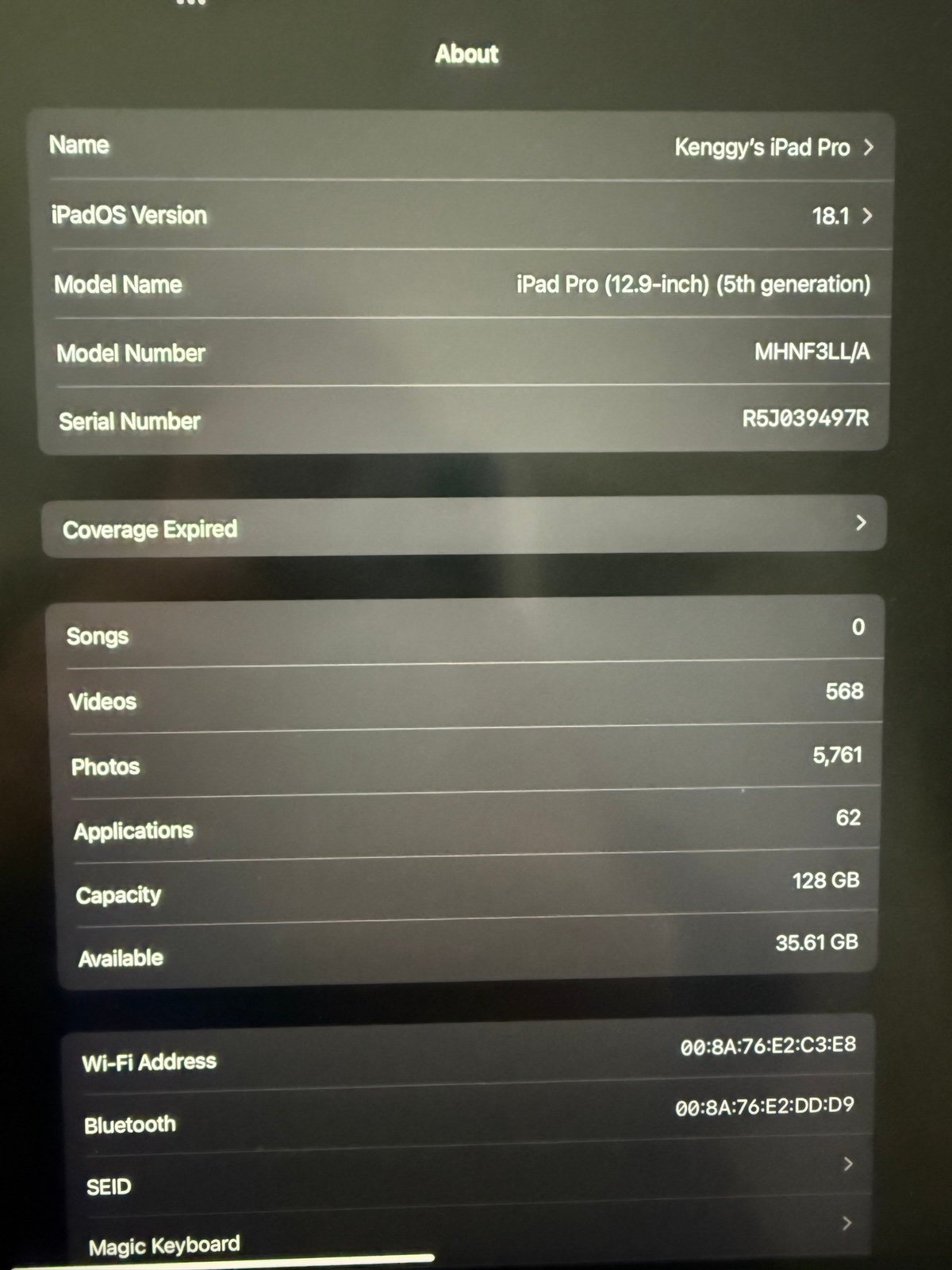 iPad Pro 12.9 inch (5th generation) 2E21