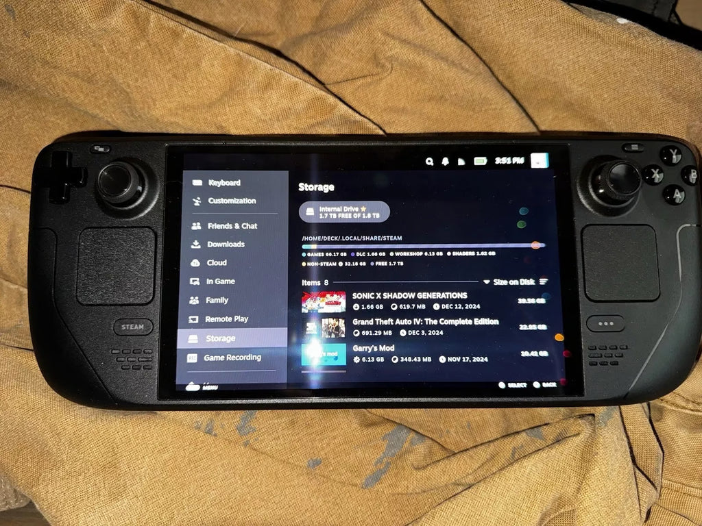 Steam Deck OLEDUpgraded to 2TB SSD 2B17