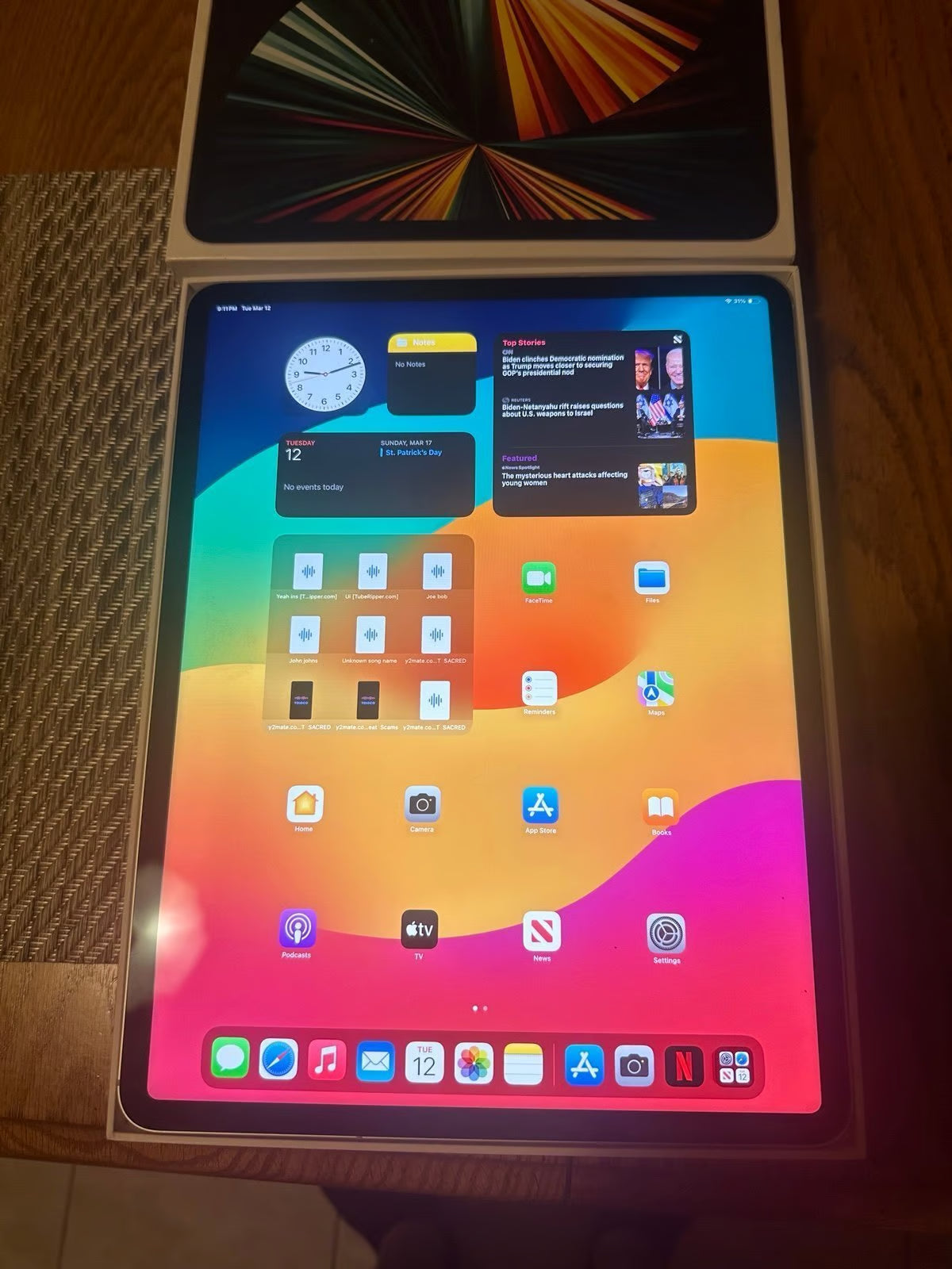 Apple iPad Pro 5th Generation 128 GB 12.9 inches (UNLOCKED) 8O37