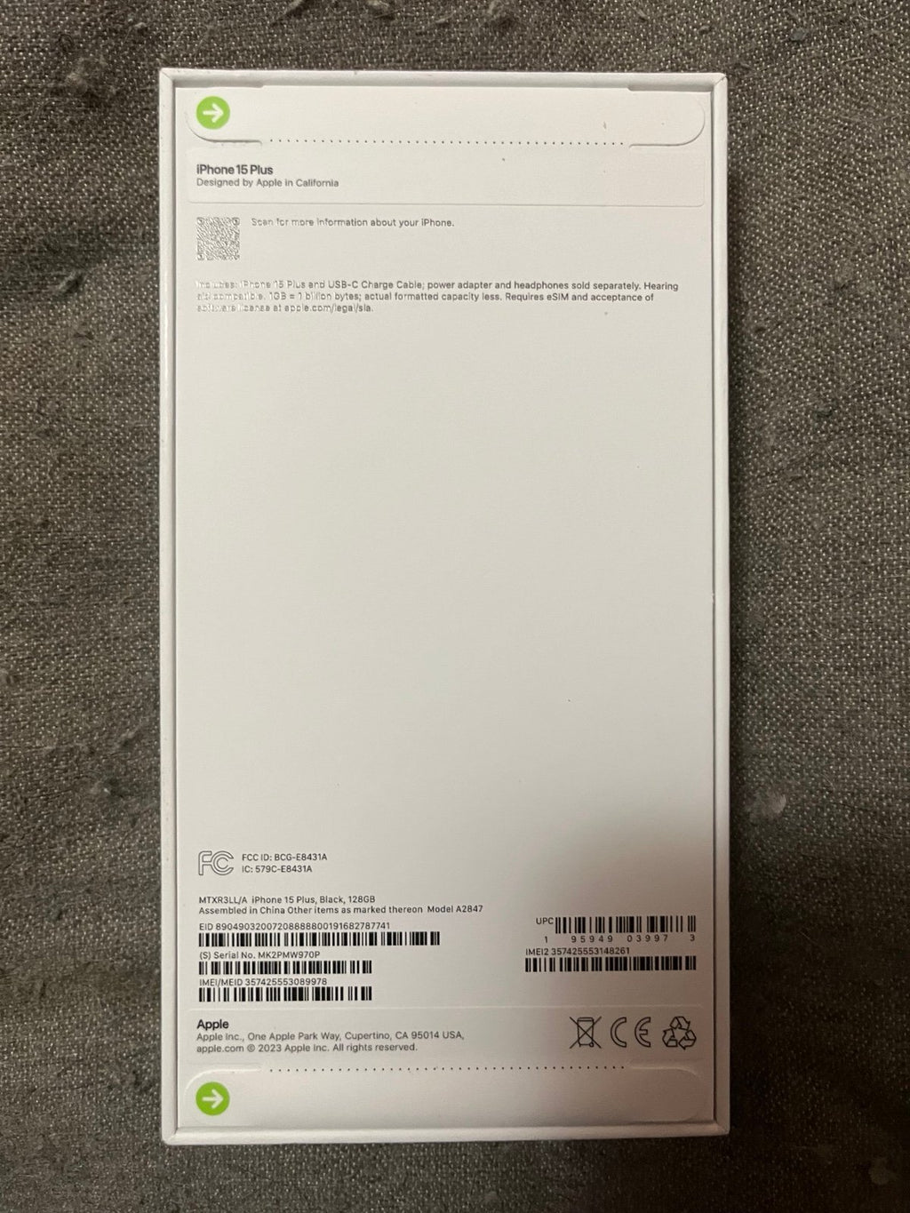 iPhone 15 plus phone 5N32