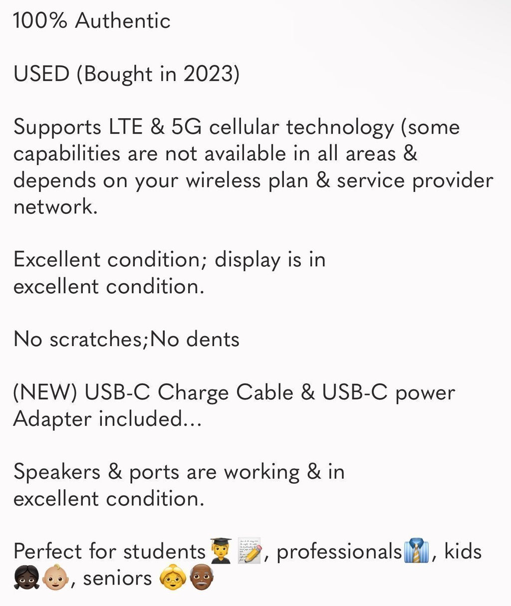 Apple iPad Pro 12.9-inch (6th Gen) 128 GB WI-FI + Cellular and Apple Pencil 5O65