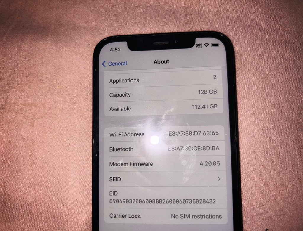 Apple iPhone 12 Pro 128 GB in Pacific Blue for Unlocked 9U99