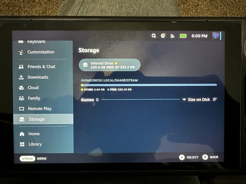 steam deck 256gb (LCD) 6A92