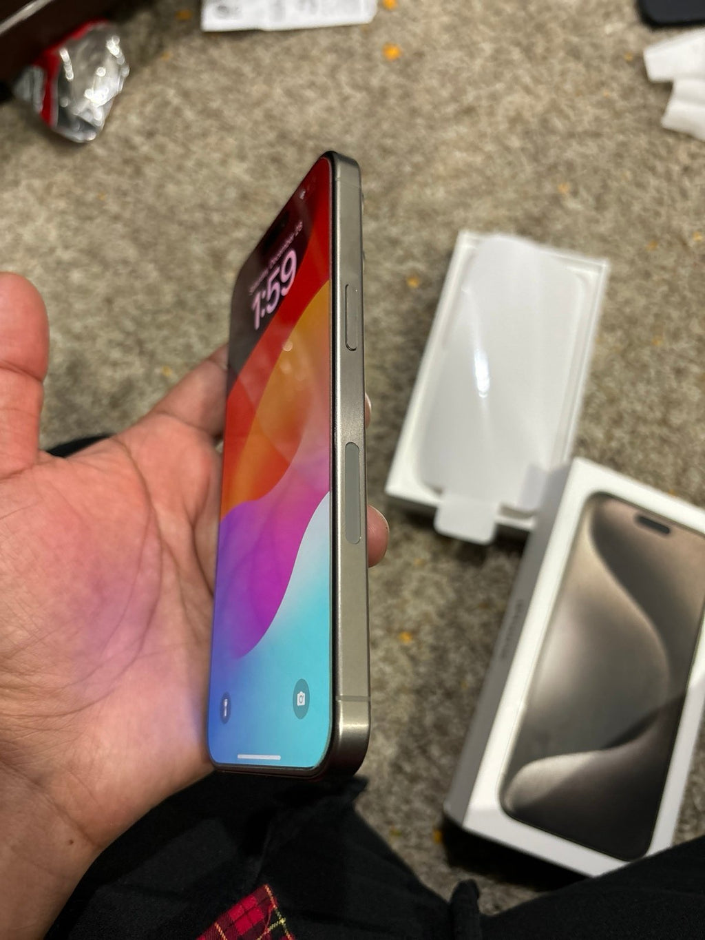 iPhone 15 pro max natural 256gb T-Mobile 3F89