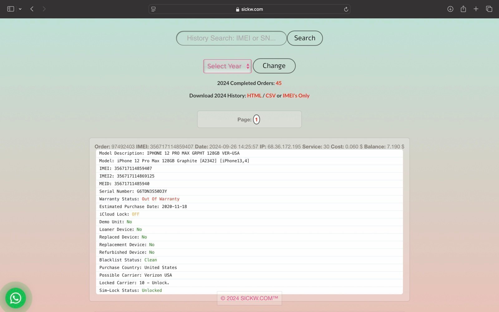 iPhone 12 Pro Max 128GB Graphite -Carrier UNLOCKED- Clean IMEI Great Condition 9P97