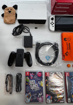 Nintendo Switch oled bundle lot set with 3 games and more 2A88