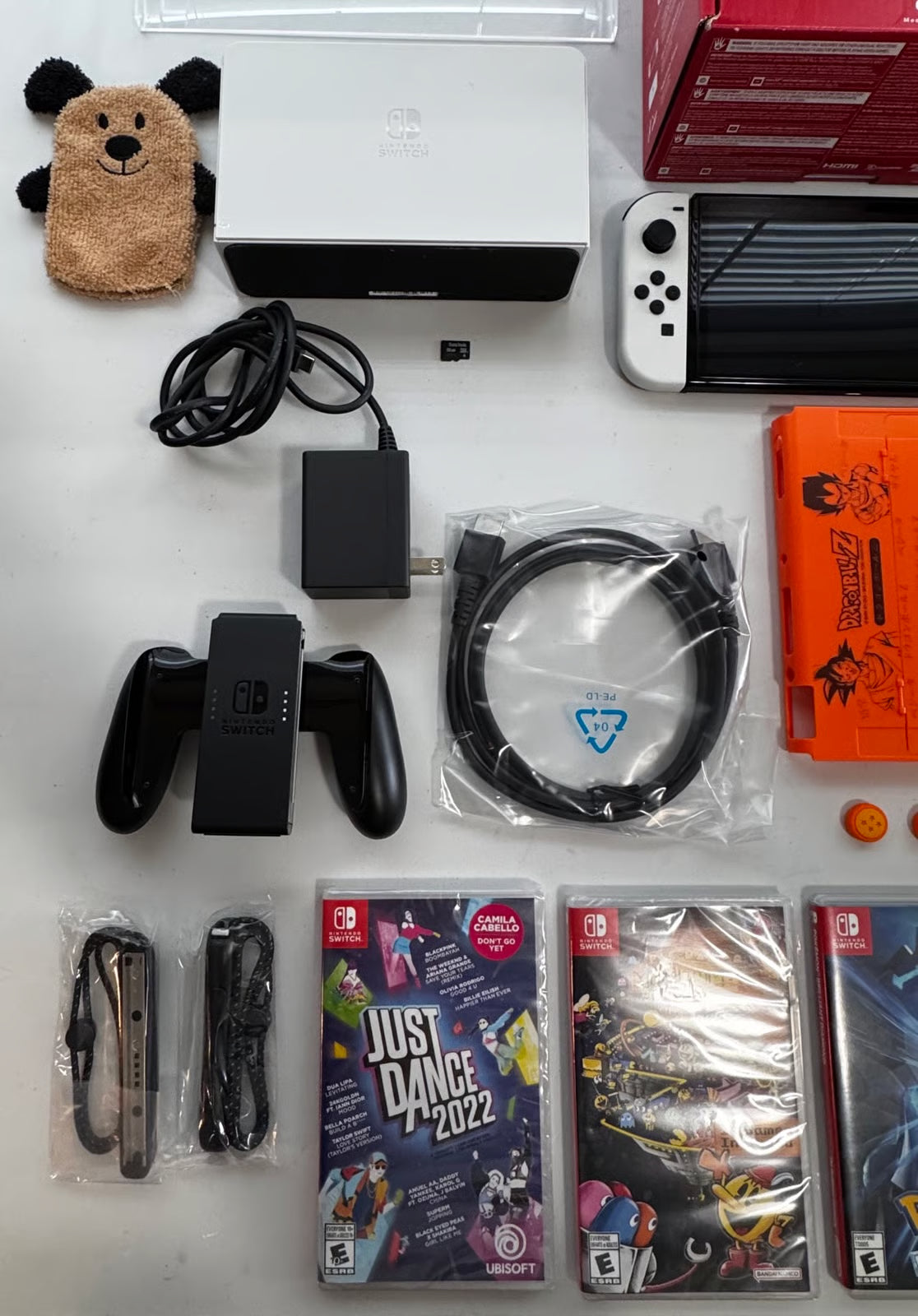 Nintendo Switch oled bundle lot set with 3 games and more 2A88