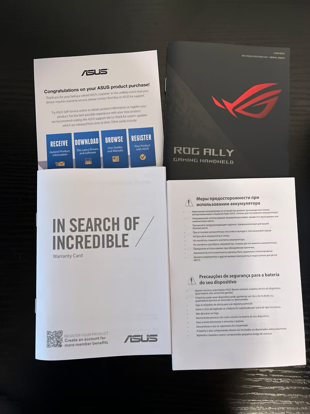 ASUS rog ally z1 extreme 9J95