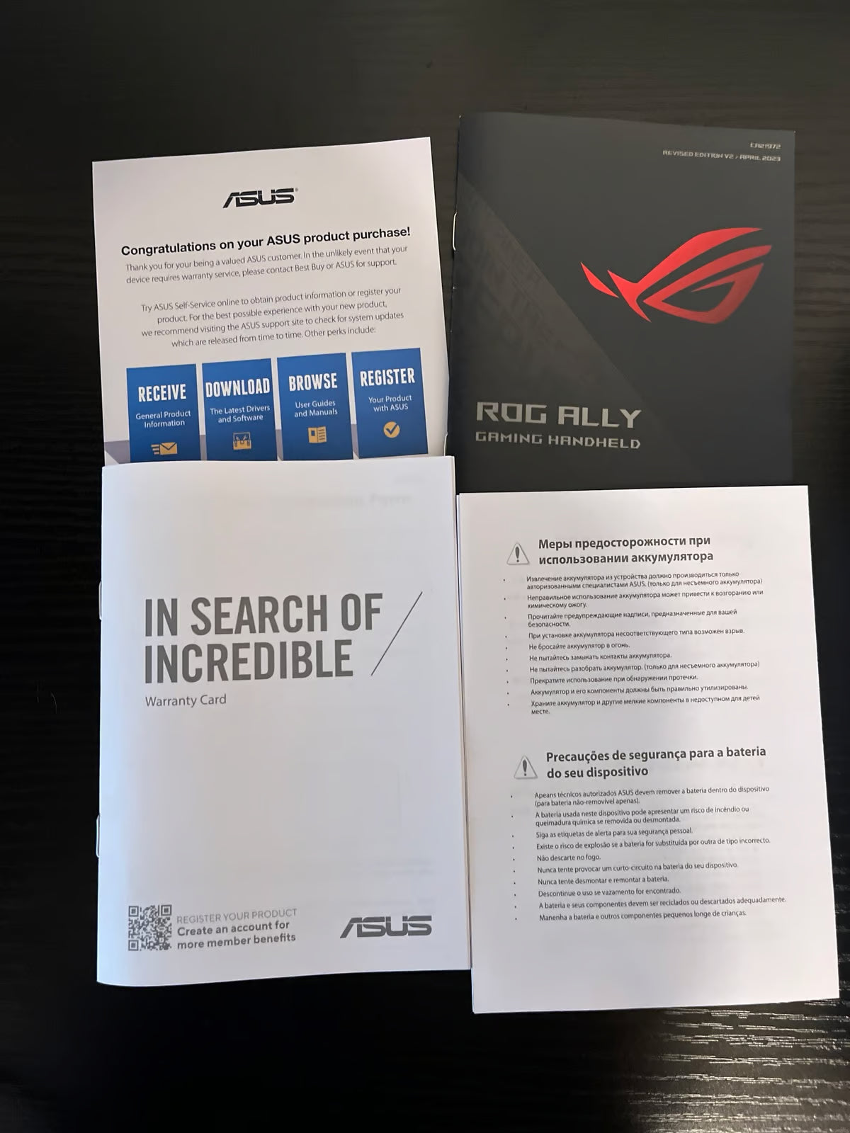 ASUS rog ally z1 extreme 9J95