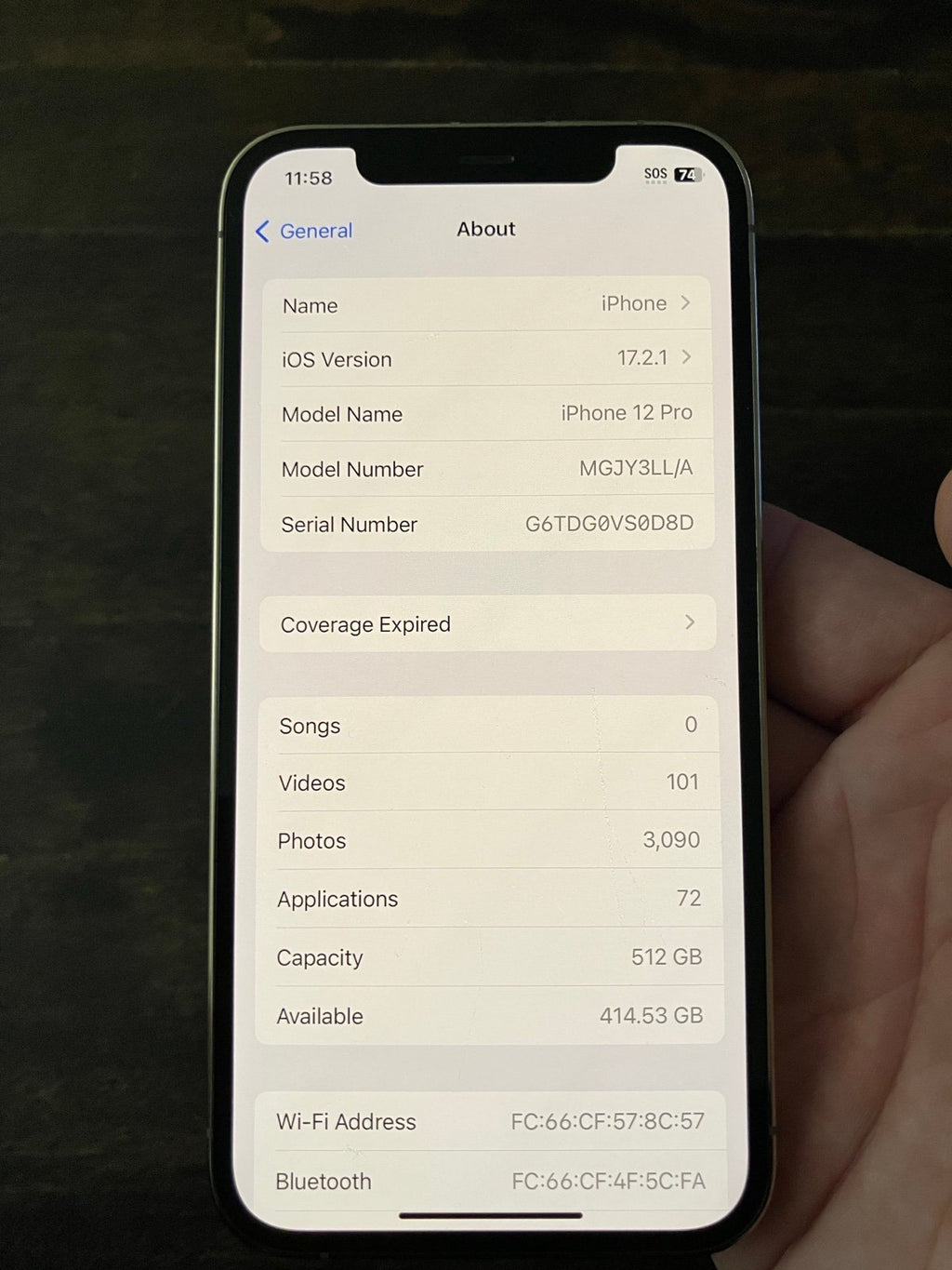 iPhone 12 pro phone unlocked - 512gb Unlocked 2O21