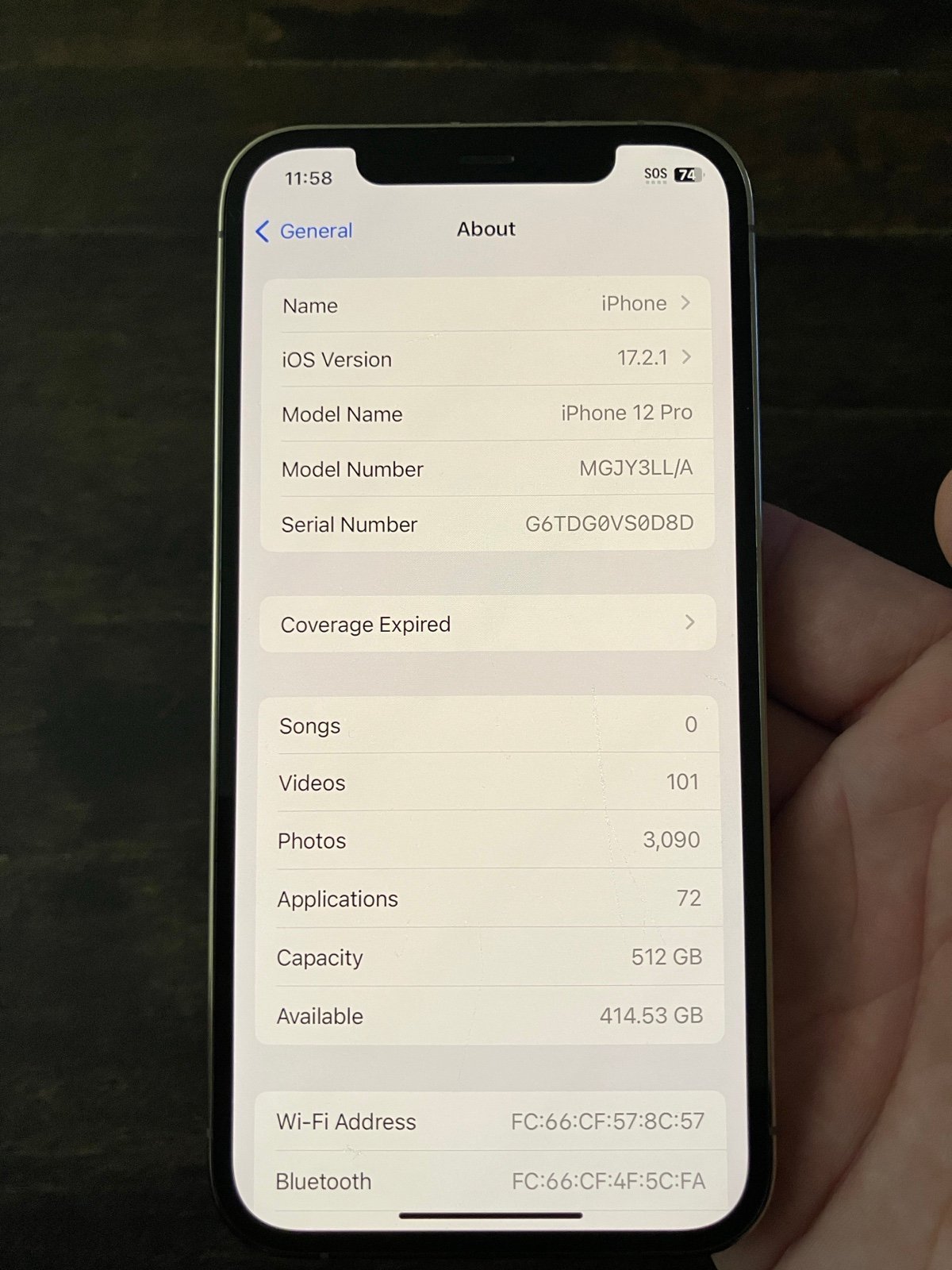 iPhone 12 pro phone unlocked - 512gb Unlocked 2O21