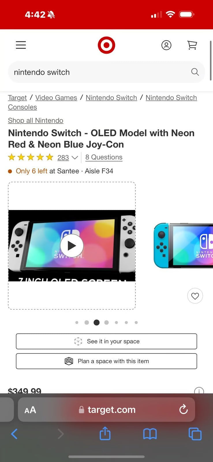 Nintendo Switch OLED 2V81