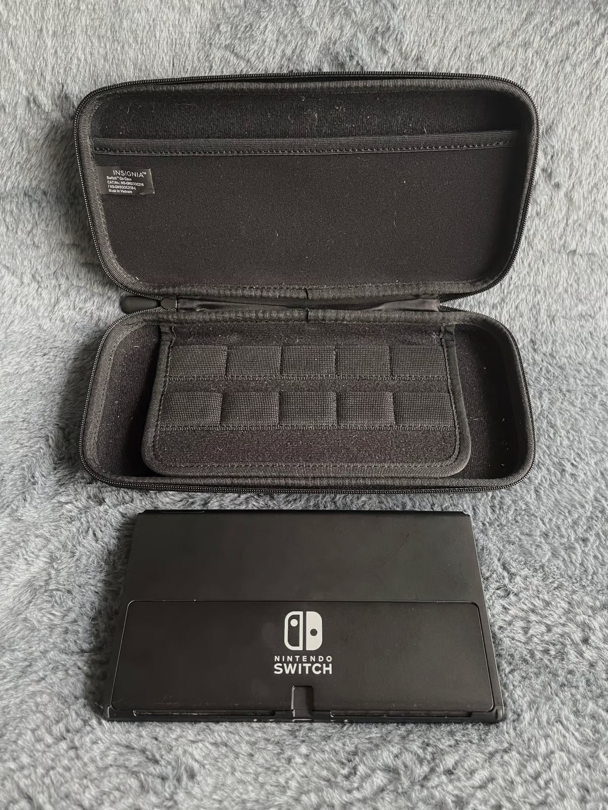 Nintendo Switch OLED console tablet with carry case 1N99