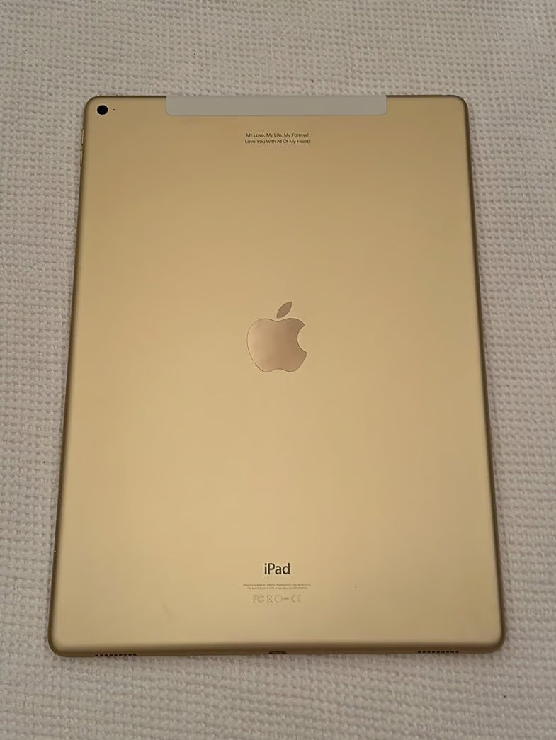 Apple 12.9�?iPad Pro 1st Generation 128 GB In Gold  Unlocked 2B92