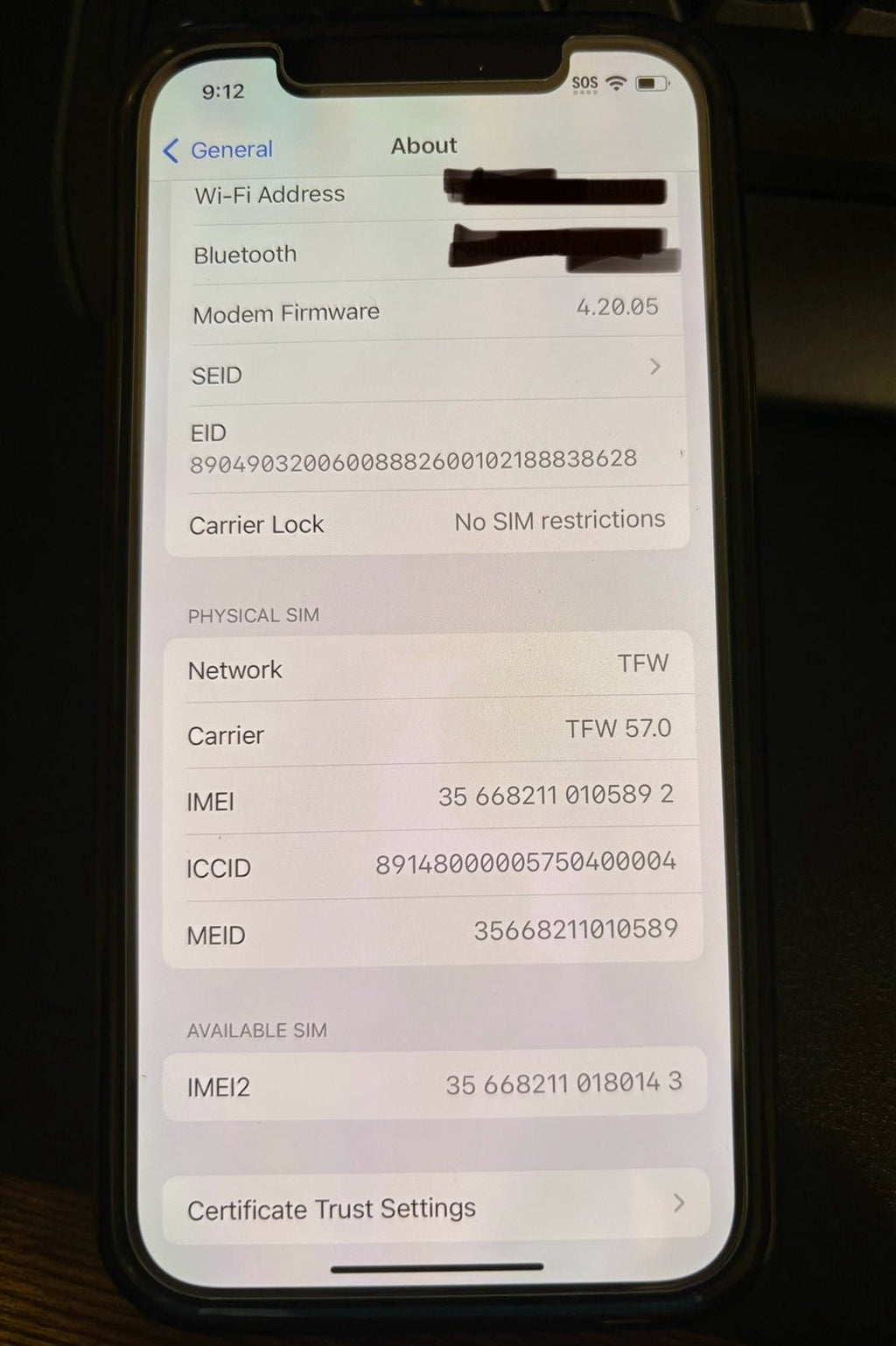 Apple iPhone 12 Pro 128gb 1F21