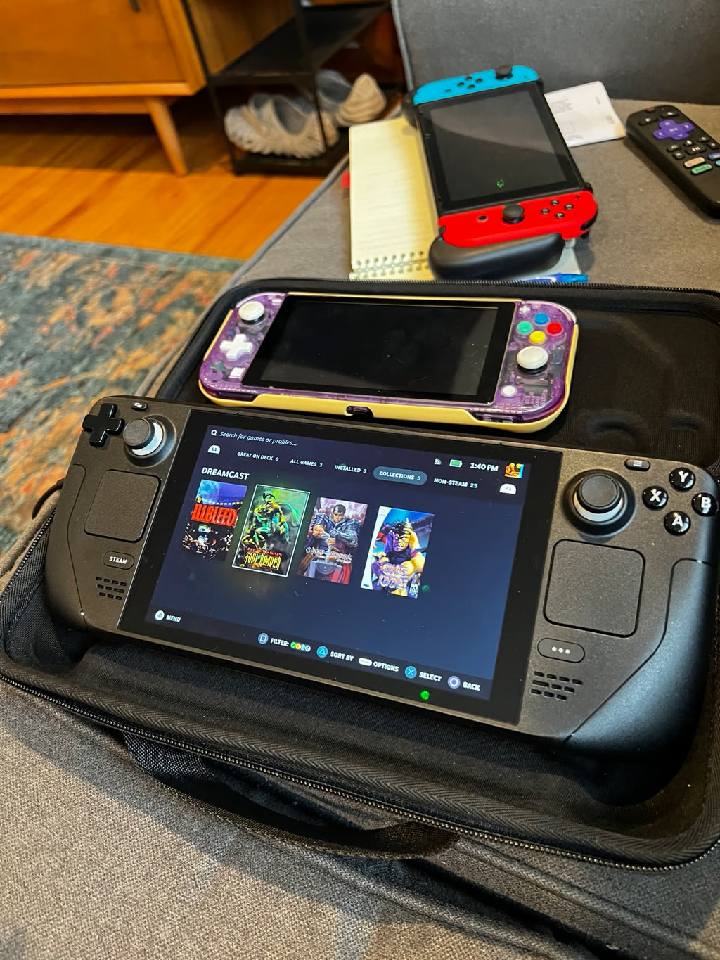 Steam deck 512gb also included 512gb SD card Case and original packing 6A81