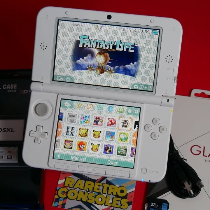 Nintendo 3DS XL Yo kai Watch Jibanyan W/ Charger, Stylus, 60+ Games & More!