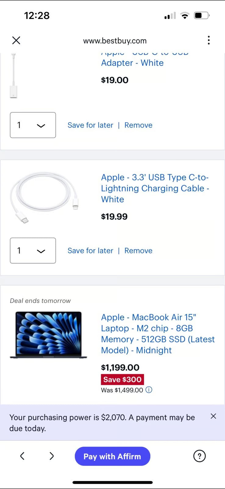 Apple Macbook Air 15in M2 3.49 GHz 512GB SSD 7L18