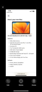 MacBook Air 2021 M1 chip rose gold 3L72