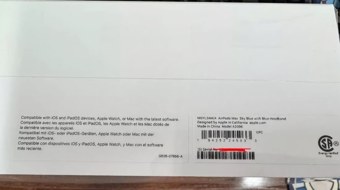 New Apple AirPods Max Wireless Over-Ear Headset Sky Blue + 2 Years AppleCare 3C52