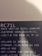 ASUS rog ally z1 extreme 1H29