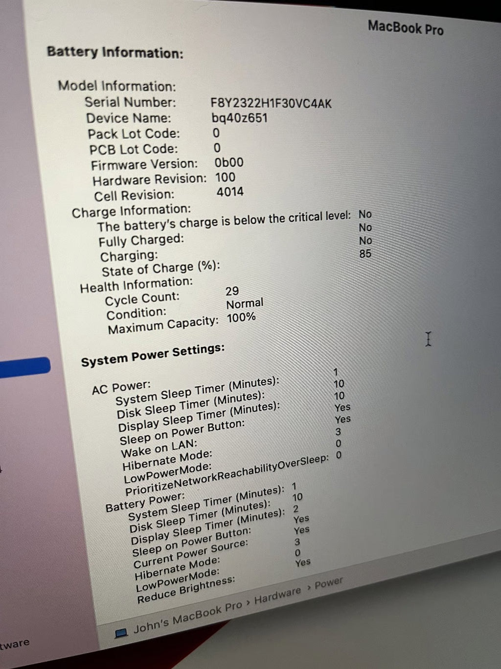 MacBook Pro 2021 16 inch 5R93