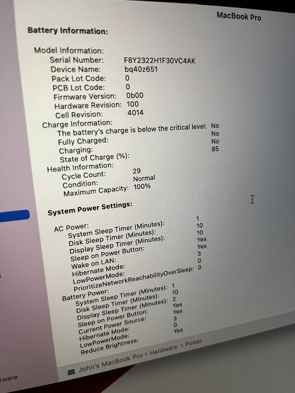 MacBook Pro 2021 16 inch 5R93