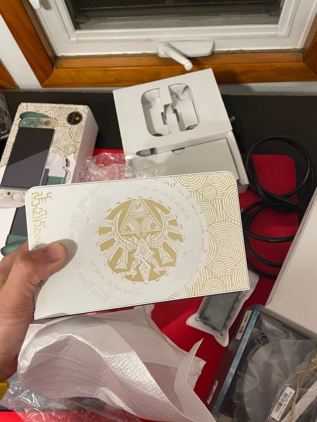 zelda tears of the kingdom Nintendo switch oled special edition + travel bag 2W89