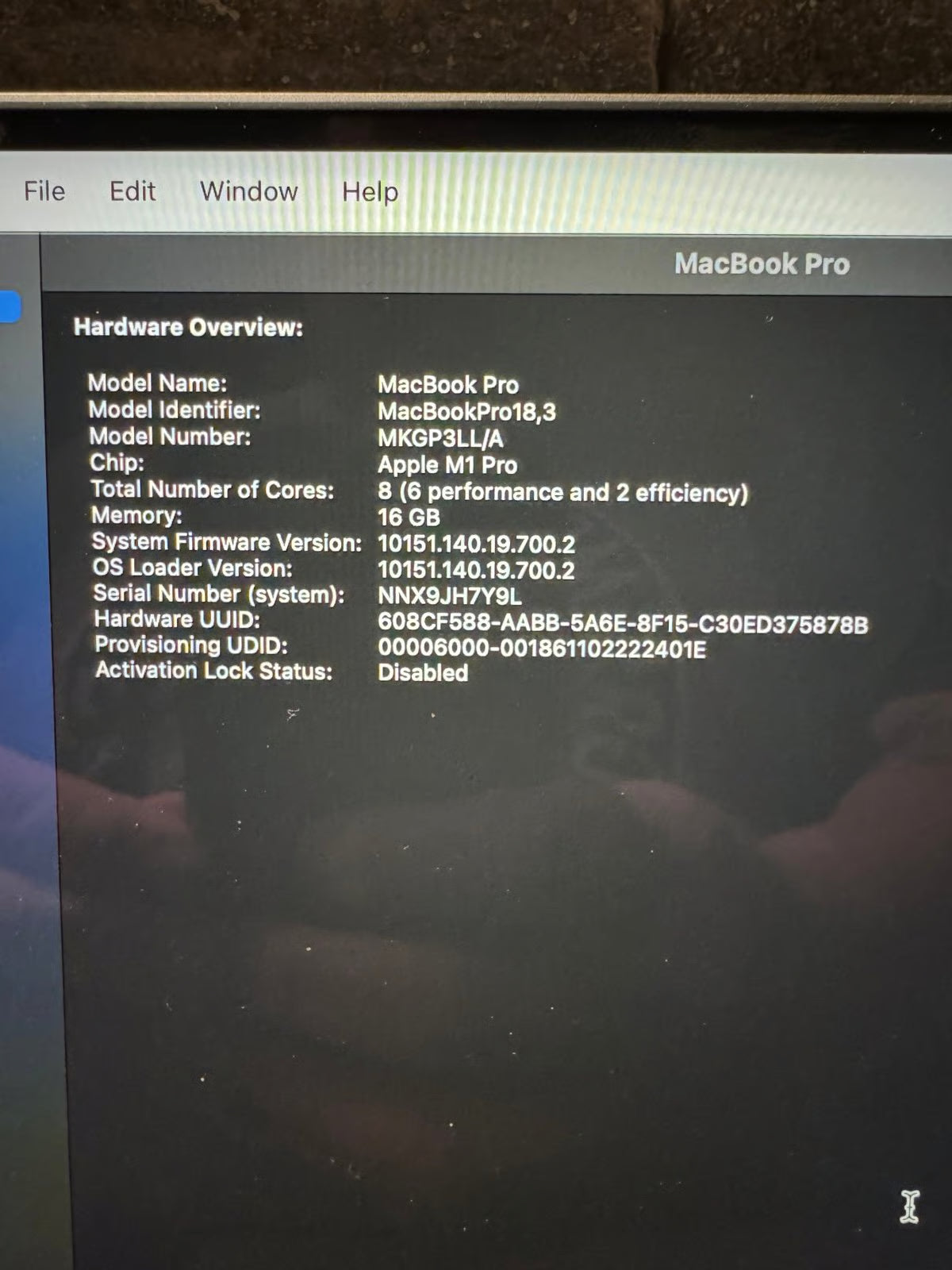Apple MacBook Pro 2021 14"" Apple M1 Pro 6T36