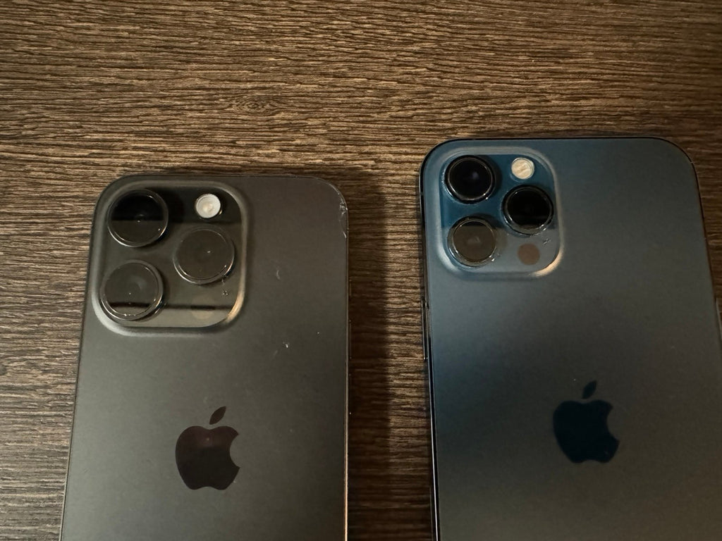 Parts Only: (Lot of 2) Sim Lock Apple iPhone 15 Pro & Apple iPhone 12 Pro Max 9F98