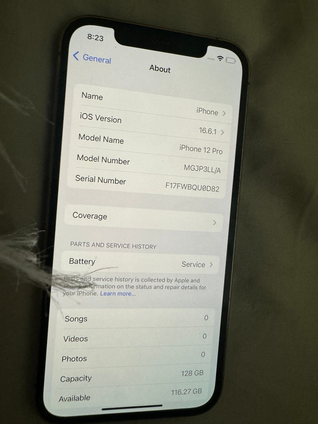 UNLOCKED Apple Iphone 12 Pro Gold 128GB 3K37