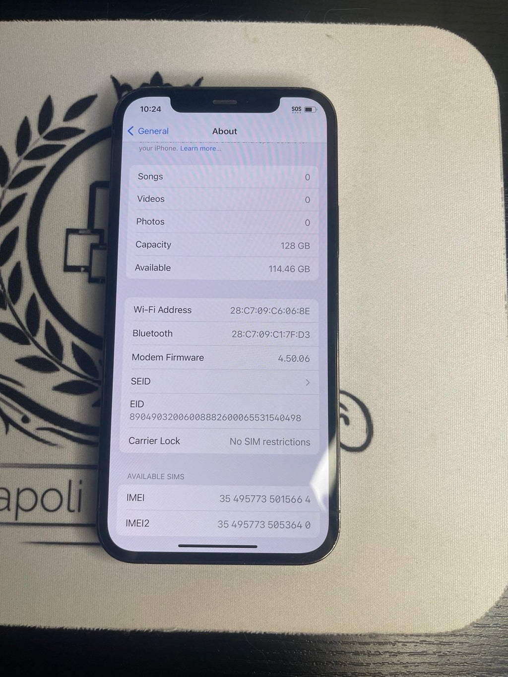 iPhone 12 Pro unlocked 3V35
