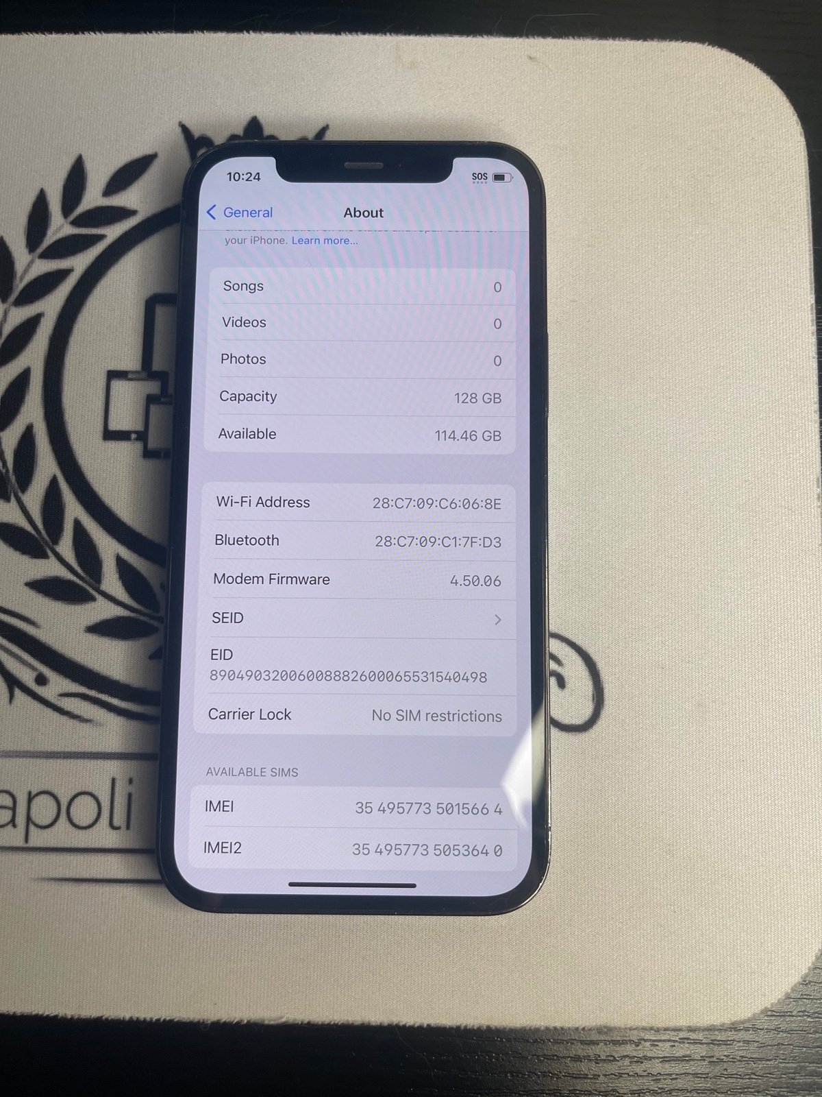 iPhone 12 Pro unlocked 3V35