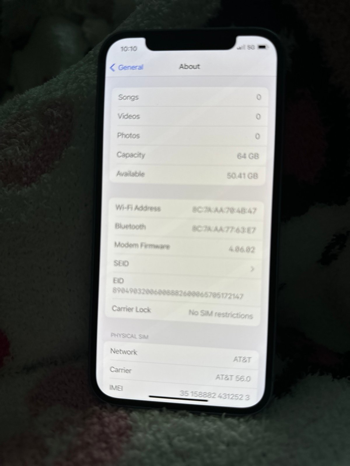 Apple iPhone 12 64 GB in Purple for Unlocked 5M99